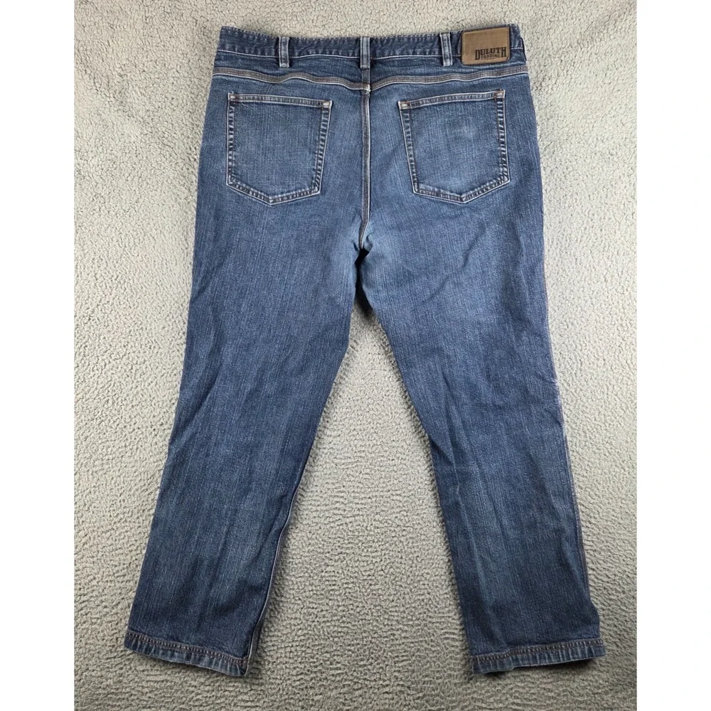 Duluth Trading Flex Ballroom Jeans Mens 42x32 (39x30)‎ Blue